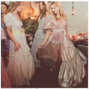 Stormi LoveShackFancy wrap dress